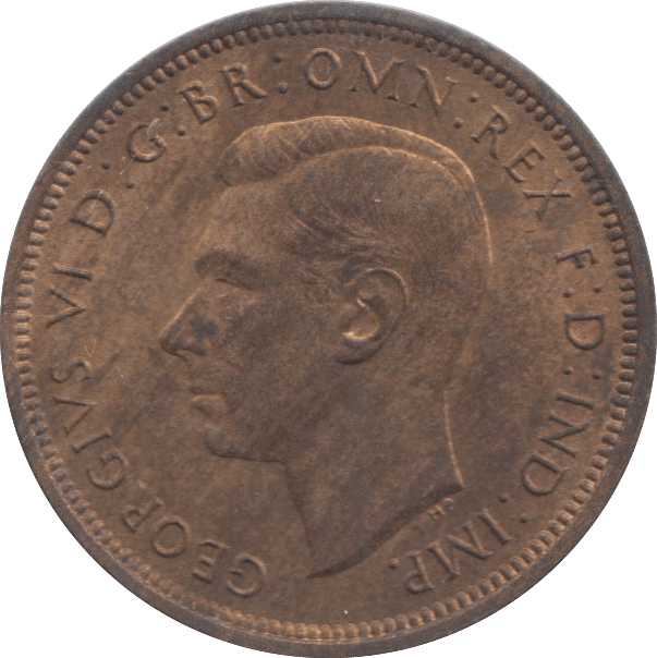 1941 HALFPENNY ( UNC ) 1 - Halfpenny - Cambridgeshire Coins