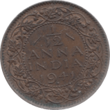 1941 INDIA 1/12 ANNA - WORLD COINS - Cambridgeshire Coins