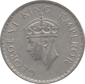 1941 INDIAN SILVER ONE RUPEE - SILVER WORLD COINS - Cambridgeshire Coins
