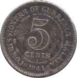 1941 MALAYA SILVER 5 CENTS - WORLD SILVER COINS - Cambridgeshire Coins