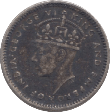 1941 MALAYA SILVER 5 CENTS - WORLD SILVER COINS - Cambridgeshire Coins