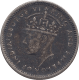 1941 MALAYA SILVER 5 CENTS - WORLD SILVER COINS - Cambridgeshire Coins