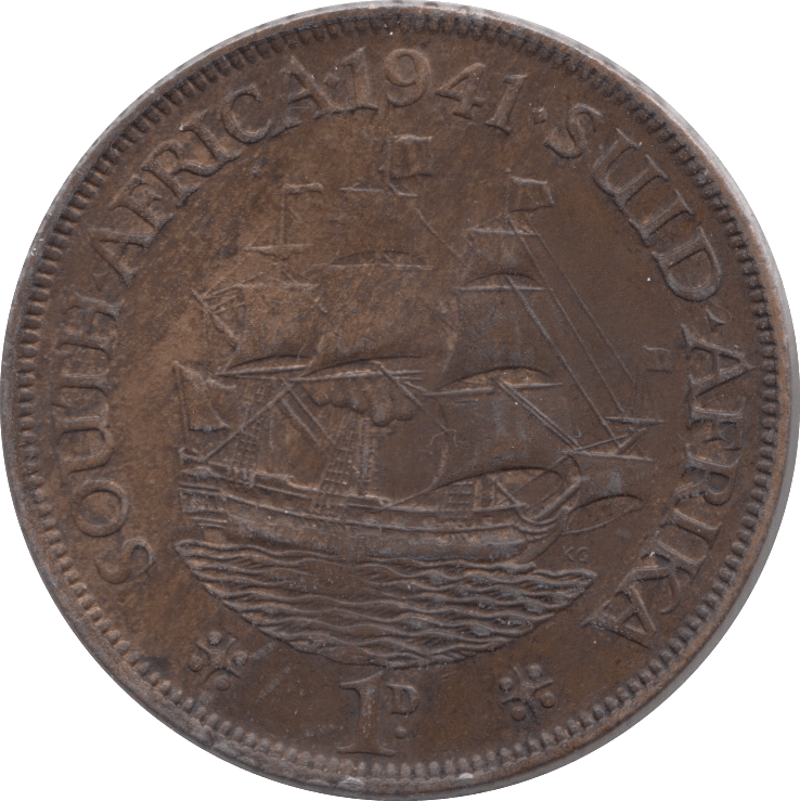 1941 PENNY SOUTH AFRICA - WORLD COINS - Cambridgeshire Coins