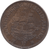 1941 PENNY SOUTH AFRICA - WORLD COINS - Cambridgeshire Coins