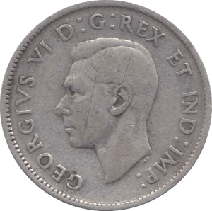 1941 SILVER 25 CENTS CANADA - SILVER WORLD COINS - Cambridgeshire Coins
