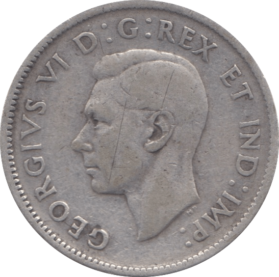 1941 SILVER 25 CENTS CANADA - SILVER WORLD COINS - Cambridgeshire Coins