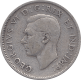 1941 SILVER 25 CENTS CANADA - SILVER WORLD COINS - Cambridgeshire Coins