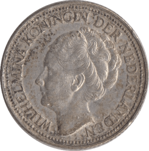 1941 SILVER 25 CENTS NETHERLANDS - SILVER WORLD COINS - Cambridgeshire Coins