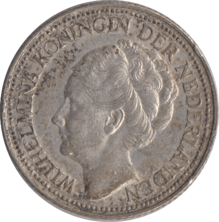 1941 SILVER 25 CENTS NETHERLANDS - SILVER WORLD COINS - Cambridgeshire Coins