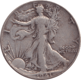 1941 SILVER HALF DOLLAR USA - SILVER WORLD COINS - Cambridgeshire Coins
