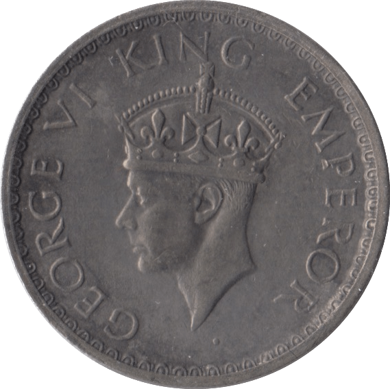 1941 SILVER HALF RUPEE INDIA - SILVER WORLD COINS - Cambridgeshire Coins