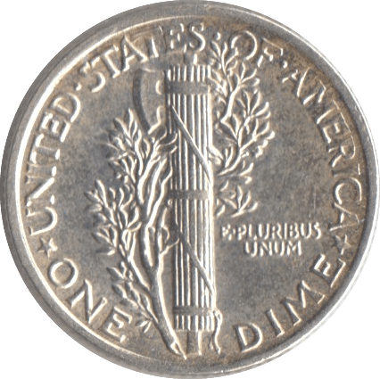 1941 SILVER ONE DIME USA - SILVER WORLD COINS - Cambridgeshire Coins