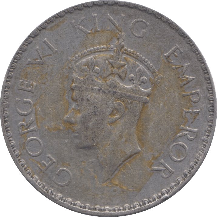 1941 SILVER ONE RUPEE INDIA - SILVER WORLD COINS - Cambridgeshire Coins