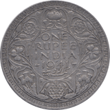 1941 SILVER ONE RUPEE INDIA - SILVER WORLD COINS - Cambridgeshire Coins