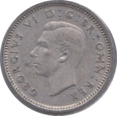 1941 SILVER THREEPENCE ( AUNC ) 6 - Threepence - Cambridgeshire Coins