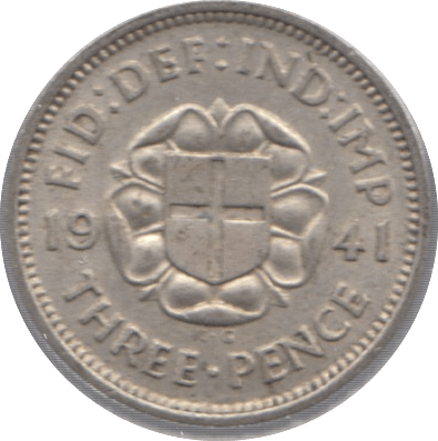 1941 SILVER THREEPENCE ( AUNC ) - Threepence - Cambridgeshire Coins