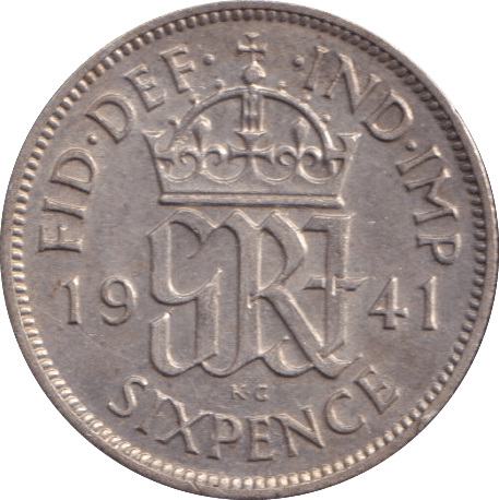 1941 SIXPENCE ( AUNC ) - Sixpence - Cambridgeshire Coins