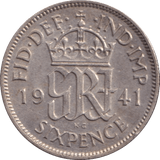 1941 SIXPENCE ( AUNC ) - Sixpence - Cambridgeshire Coins