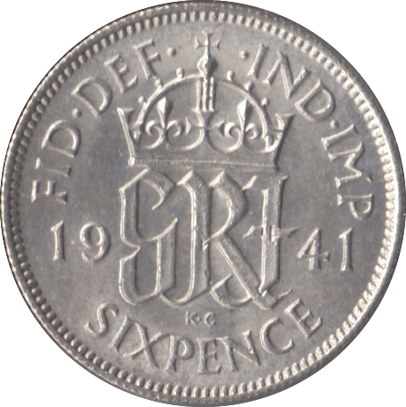 1941 SIXPENCE ( UNC ) - Sixpence - Cambridgeshire Coins