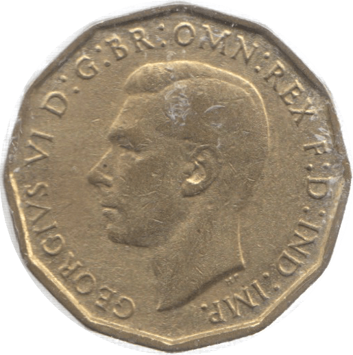 1941 THREEPENCE ( UNC ) 26 - Threepence - Cambridgeshire Coins