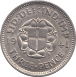1941 THREEPENCE ( UNC ) - Threepence - Cambridgeshire Coins