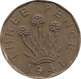 1941 THREEPENCE ( VF ) - Threepence - Cambridgeshire Coins