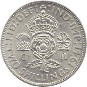 1941 TWO SHILLINGS ( UNC ) 11 - Florin - Cambridgeshire Coins