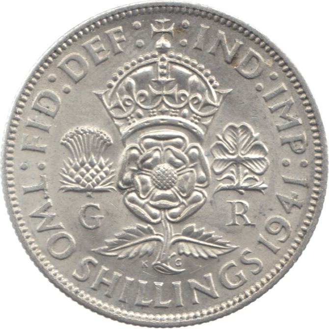 1941 TWO SHILLINGS ( UNC ) 11 - Florin - Cambridgeshire Coins