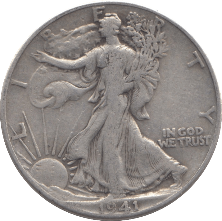 1941 USA HALFDOLLAR - WORLD COINS - Cambridgeshire Coins