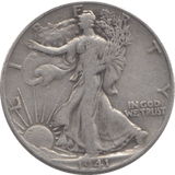1941 USA HALFDOLLAR - WORLD COINS - Cambridgeshire Coins