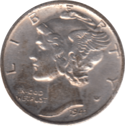 1941 USA SILVER DIME 10 CENTS - SILVER WORLD COINS - Cambridgeshire Coins