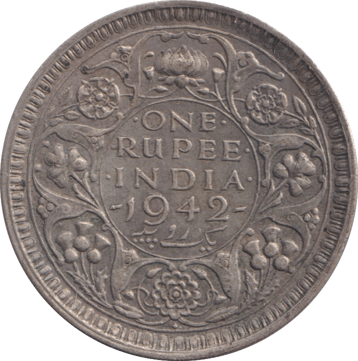 1942 1 RUPEE INDIA - WORLD COINS - Cambridgeshire Coins