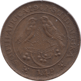 1942 1/4 PENNY SOUTH AFRICA - WORLD COINS - Cambridgeshire Coins
