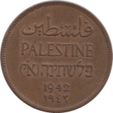 1942 2 MILS PALESTINE - WORLD COINS - Cambridgeshire Coins