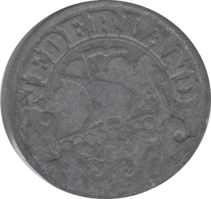1942 25 CENTS NETHERLANDS - WORLD COINS - Cambridgeshire Coins