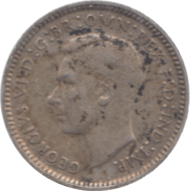 1942 AUSTRALIA SILVER THREEPENCE - SILVER WORLD COINS - Cambridgeshire Coins