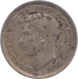 1942 AUSTRALIA SILVER THREEPENCE - SILVER WORLD COINS - Cambridgeshire Coins