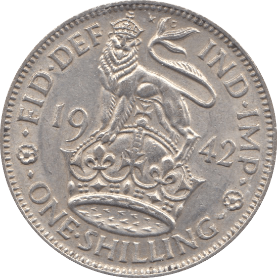 1942 E SHILLING ( EF ) - Shilling - Cambridgeshire Coins