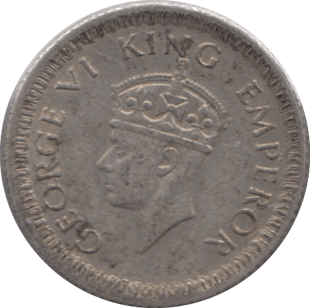 1942 EAST INDIA COMPANY QUARTER RUPEE - WORLD SILVER COINS - Cambridgeshire Coins