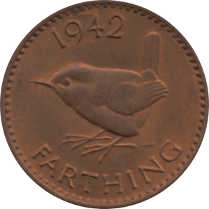1942 FARTHING 2 ( BU ) 16 - Farthing - Cambridgeshire Coins