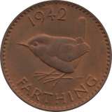 1942 FARTHING 2 ( BU ) 16 - Farthing - Cambridgeshire Coins