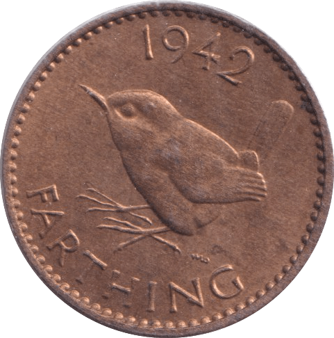 1942 FARTHING ( BU ) - Farthing - Cambridgeshire Coins