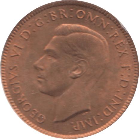 1942 FARTHING ( UNC ) 1 - Farthing - Cambridgeshire Coins