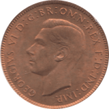 1942 FARTHING ( UNC ) 1 - Farthing - Cambridgeshire Coins