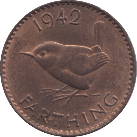 1942 FARTHING ( UNC ) - Farthing - Cambridgeshire Coins
