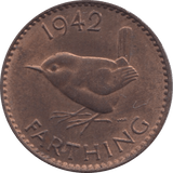 1942 FARTHING ( UNC ) - Farthing - Cambridgeshire Coins