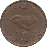 1942 FARTHING ( UNC) - Farthing - Cambridgeshire Coins