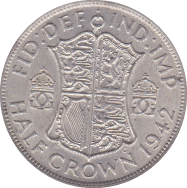 1942 HALFCROWN ( EF ) - Halfcrown - Cambridgeshire Coins