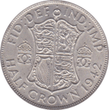 1942 HALFCROWN ( EF ) - Halfcrown - Cambridgeshire Coins