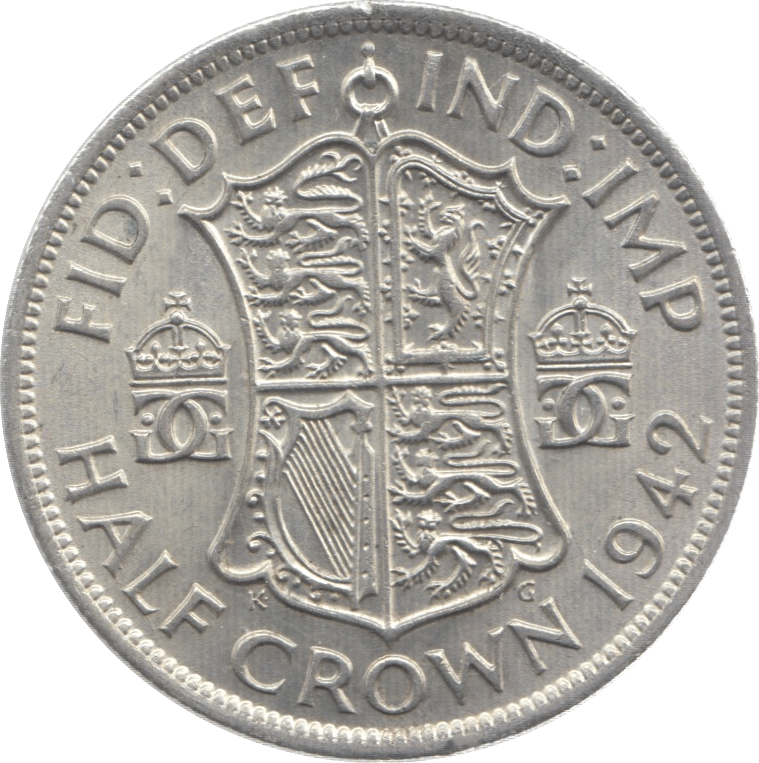 1942 HALFCROWN ( UNC ) 6 - Halfcrown - Cambridgeshire Coins